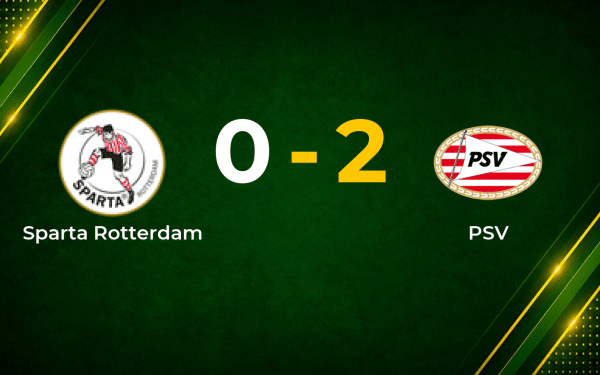 PSV stay on course with controlled 2–0 win at Sparta Rotterdam