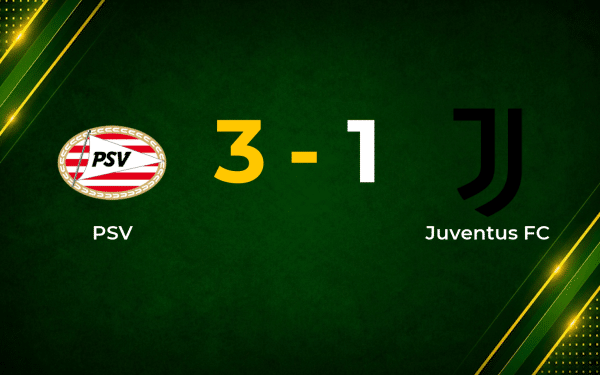 PSV Stun Juventus 3–1 in Champions League Playoff First Leg