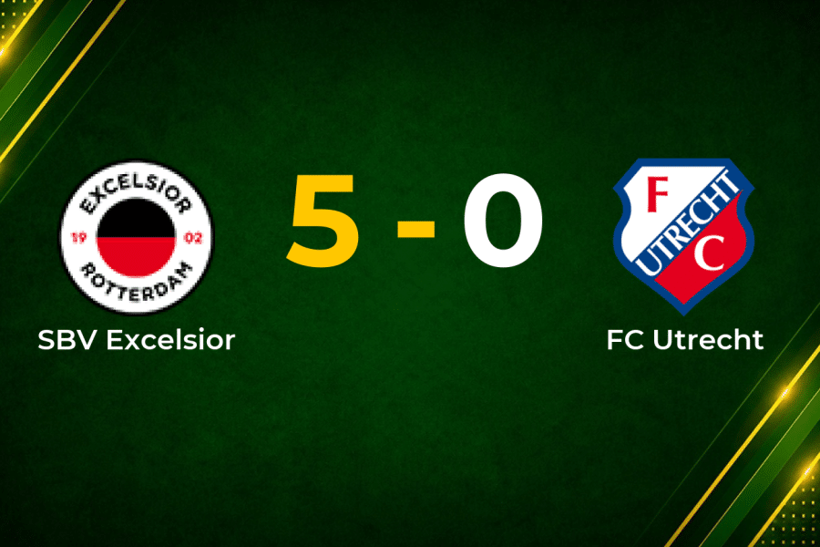 Rampant Excelsior Crush Utrecht 5–0 in Eredivisie Statement Win