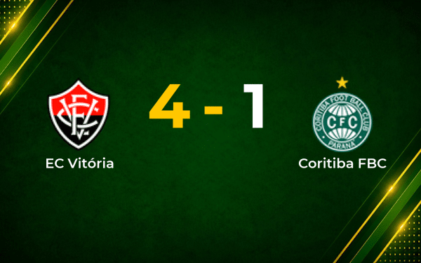 Rampant Vitória Hit Four Past 10-Man Coritiba in Série A Clash
