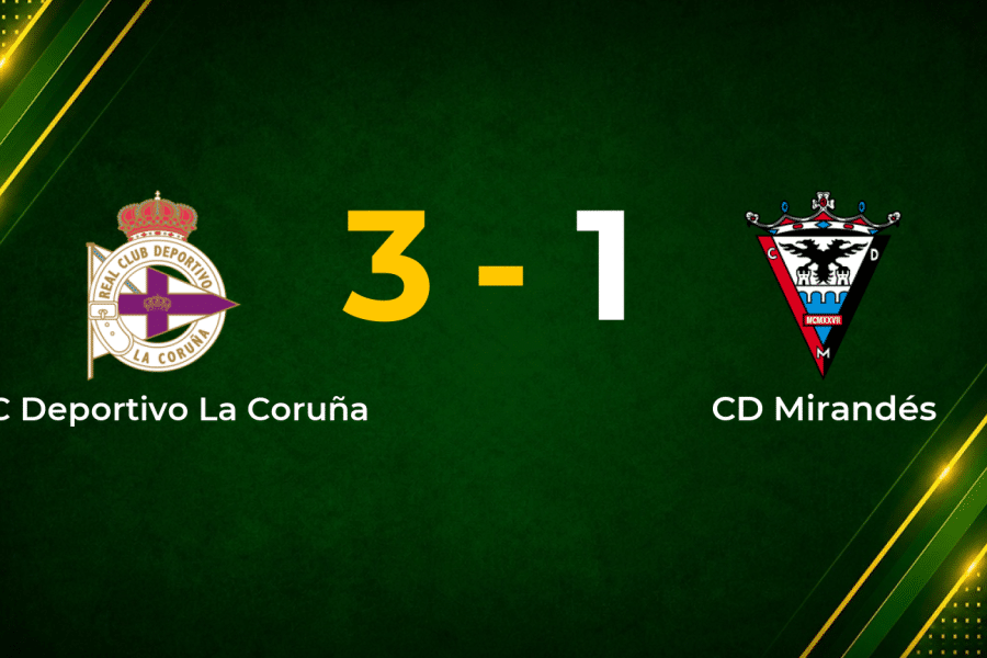 RC Deportivo Fight Back to Beat Mirandés 3–1 in Segunda División Clash