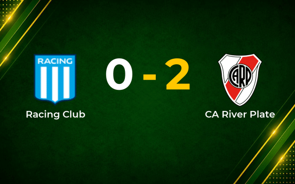 River Plate defeat Racing Club 2–0 in tense Liga Profesional clash