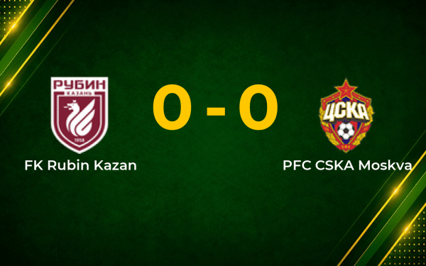 Rubin Kazan Hold CSKA Moskva to Goalless Draw in RFPL Clash
