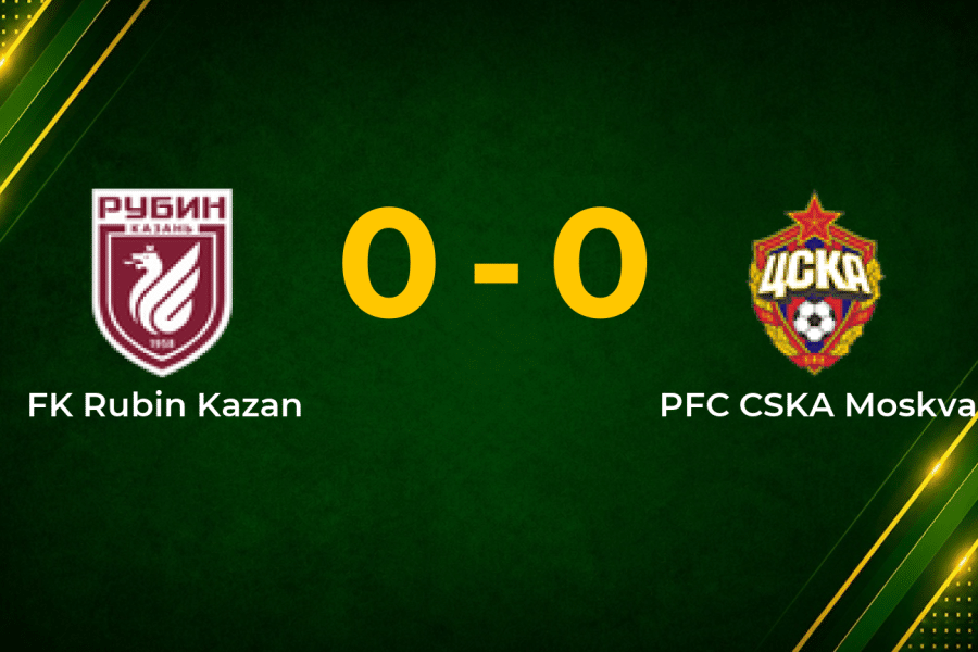 Rubin Kazan Hold CSKA Moskva to Goalless Draw in RFPL Clash