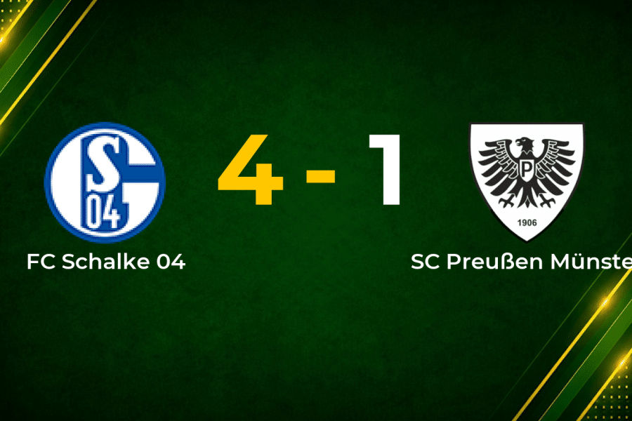 Schalke Sweep Aside Preußen Münster with Convincing 4–1 Home Win