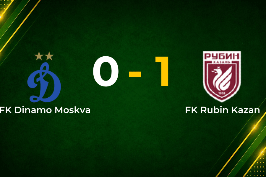 Siwe Strike Gives Rubin Kazan Narrow Victory at Dinamo Moskva