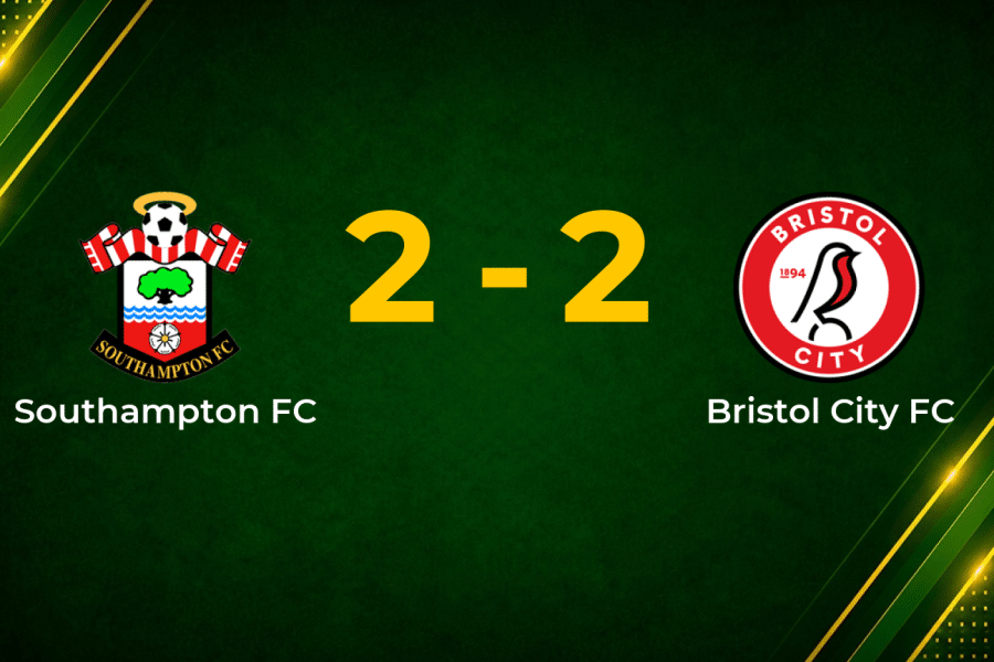 Southampton Fight Back Twice to Earn 2–2 Draw with Bristol City