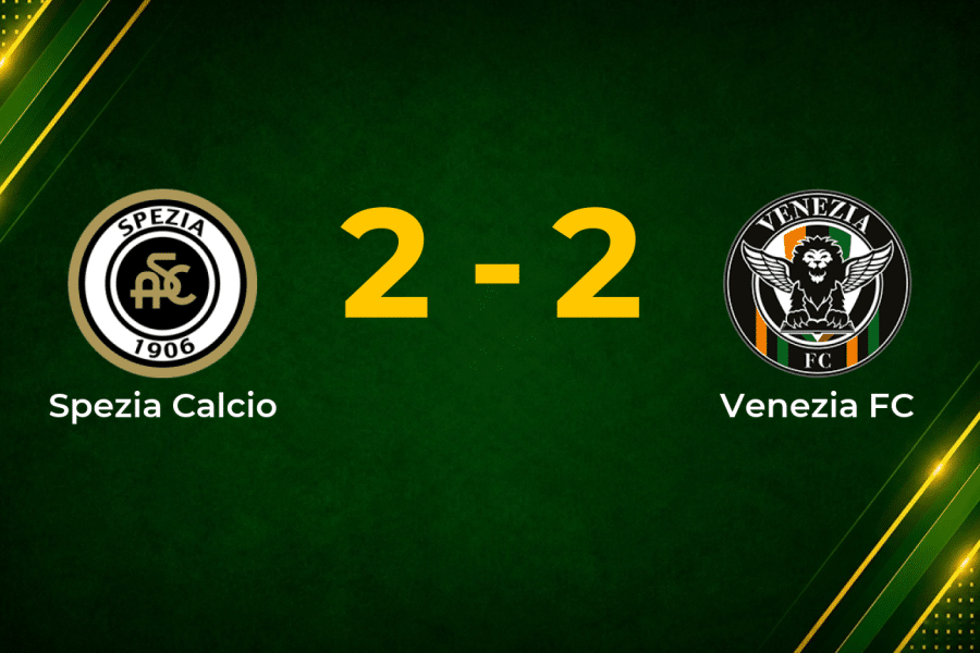 Spezia and Venezia Share the Points in Four-Goal Serie B Draw