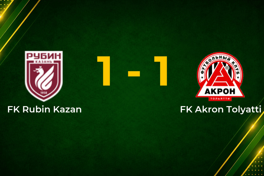 Ten-Man Akron Hold Rubin Kazan as Dzyuba Cancels Out Lobov Strike