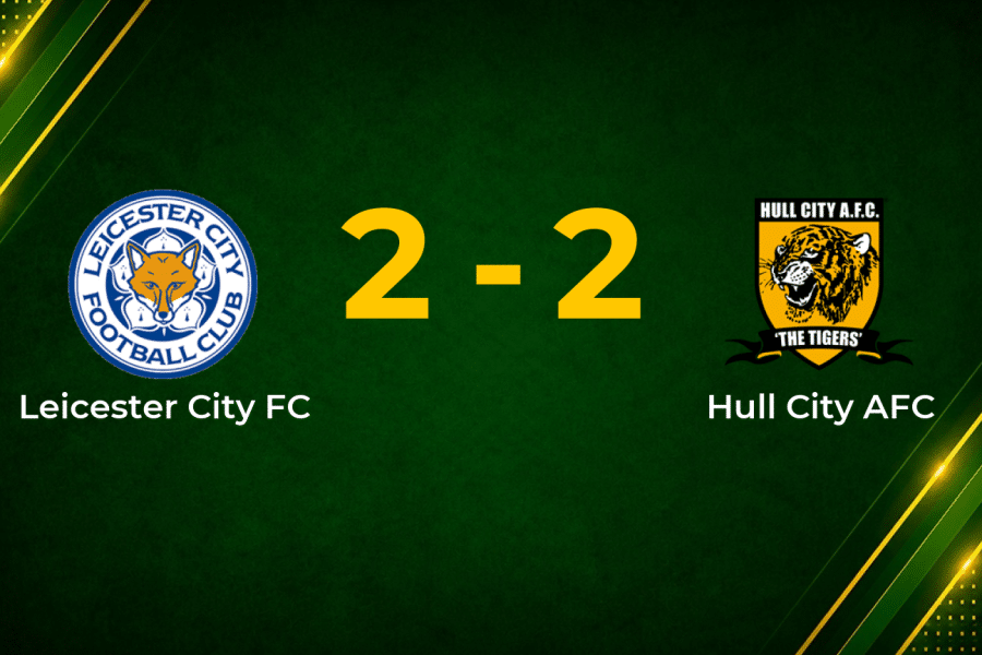 Ten-Man Hull City Hold Leicester in Four-Goal Championship Thriller