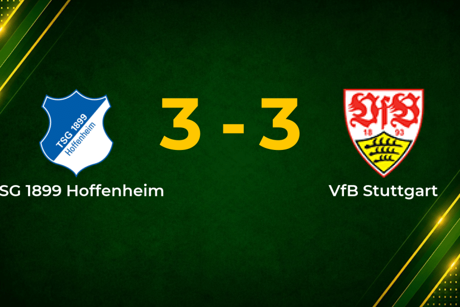 Ten-Man Stuttgart Snatch Dramatic Late Draw at Hoffenheim in Six-Goal Thriller