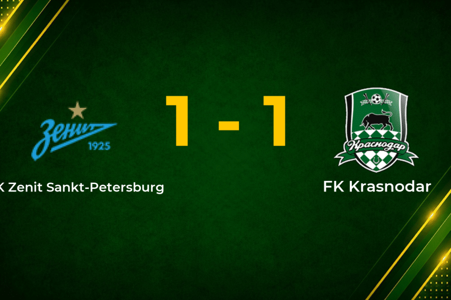 Ten-man Zenit Held by Krasnodar as Olaza Cancels Out Wendel Strike