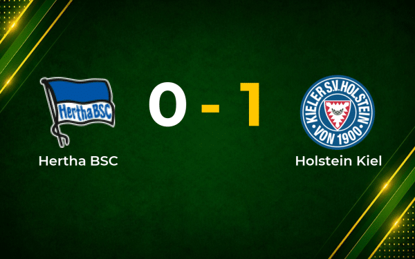 Therkelsen Strike Earns Holstein Kiel Narrow Win at Hertha