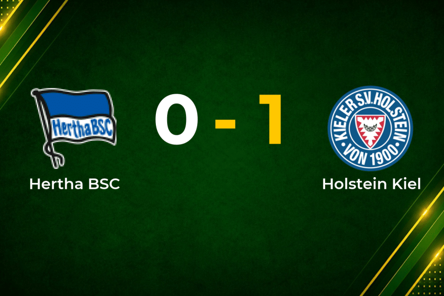 Therkelsen Strike Earns Holstein Kiel Narrow Win at Hertha