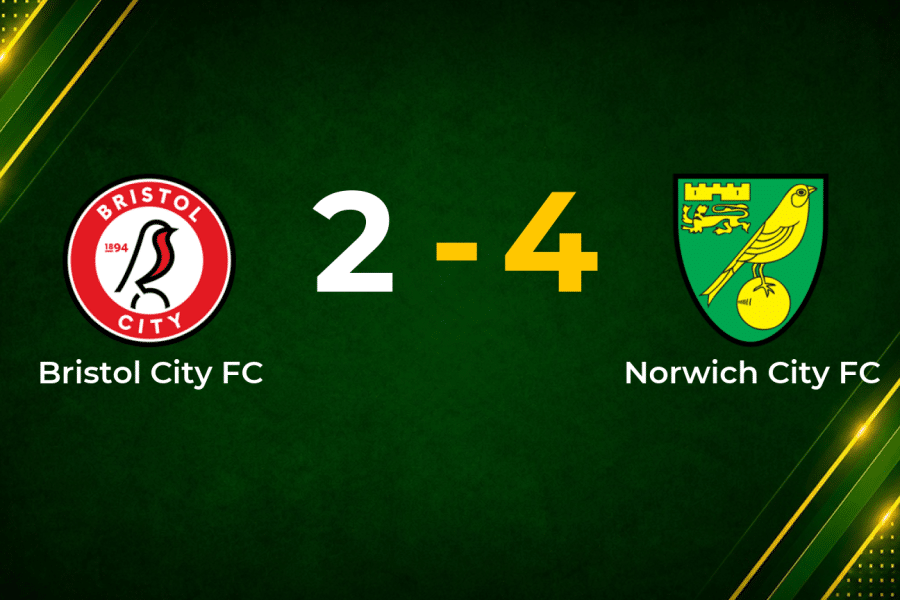 Toure Hat-Trick Fires Norwich to Comeback Win at Bristol City