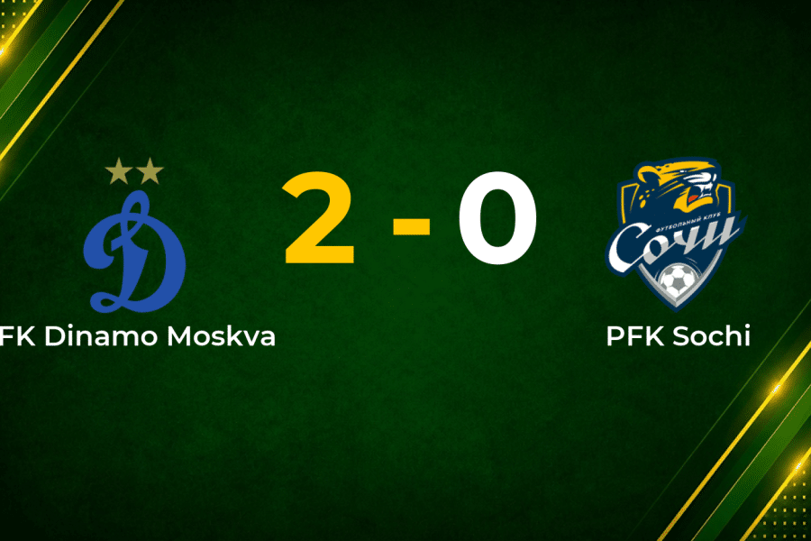 Tyukavin and Ngamaleu Fire Dinamo Moskva Past Sochi