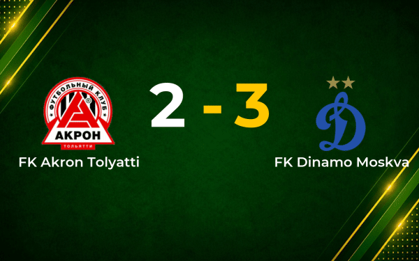 Tyukavin’s Stoppage-Time Winner Lifts Dinamo Moskva in Five-Goal RFPL Thriller
