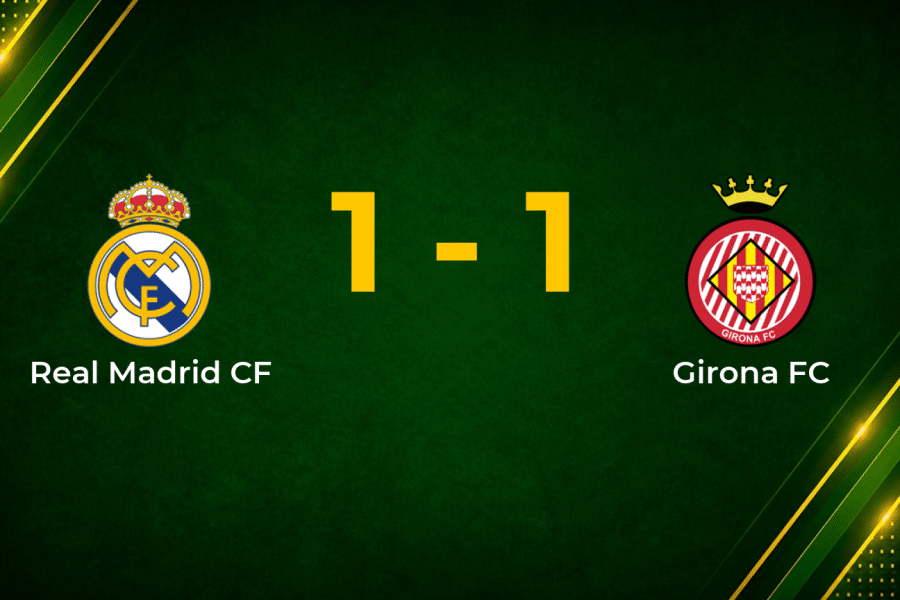 Valverde Strike Cancelled Out as Girona Hold Real Madrid to 1–1 Draw
