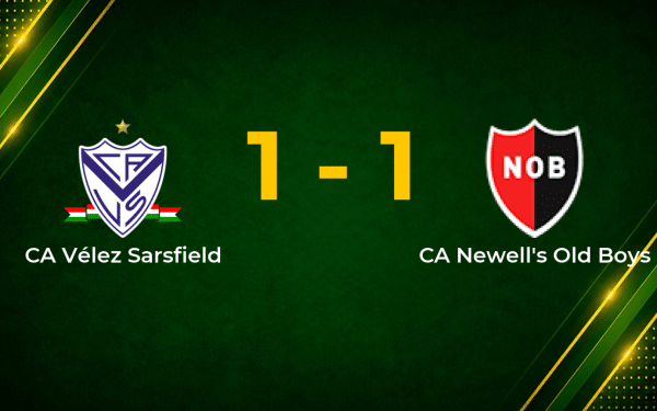 Vélez and Newell’s Share the Points in Tight Liga Profesional Clash