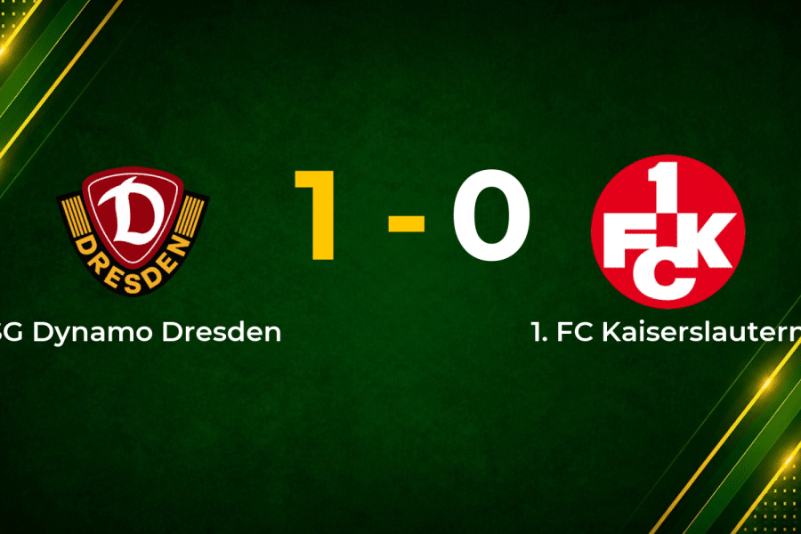 Vermeij Strike Lifts Dynamo Dresden to Narrow Win Over Kaiserslautern