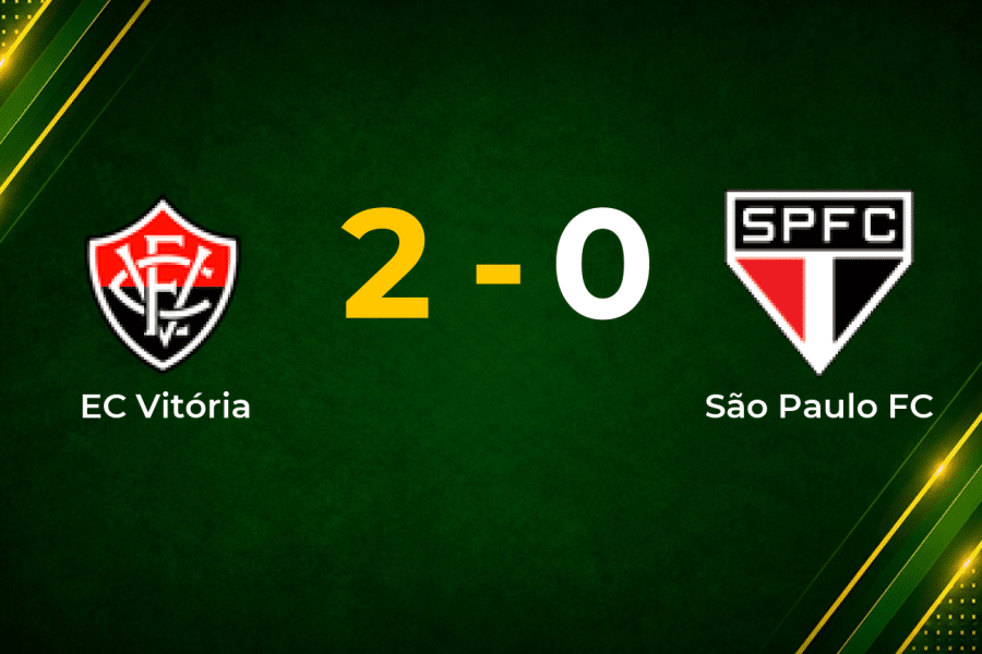 Vitória see off 10-man São Paulo with 2–0 home win in Brasileirão