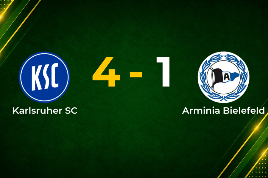 Wanitzek Inspires Karlsruher SC Fightback in 4–1 Win Over Arminia Bielefeld