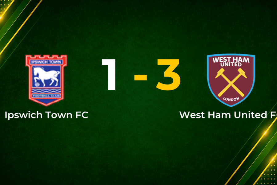 West Ham Finish Premier League Season With 3–1 Win at Ipswich