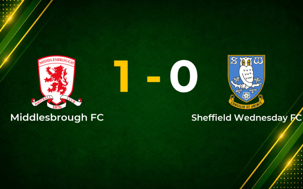 Whittaker Strike Earns Middlesbrough Narrow Win Over Sheffield Wednesday