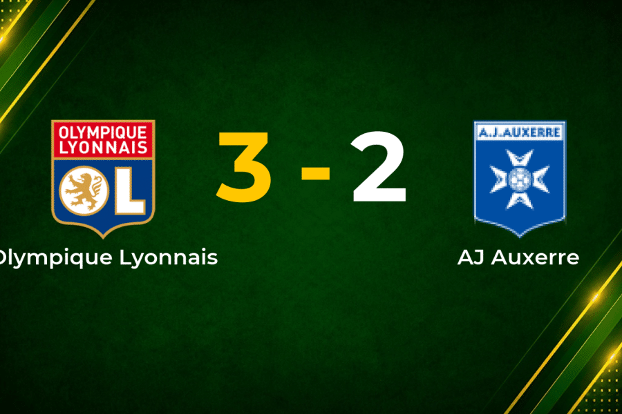 Yaremchuk Double Fires Lyon Past Auxerre in Five-Goal Ligue 1 Thriller
