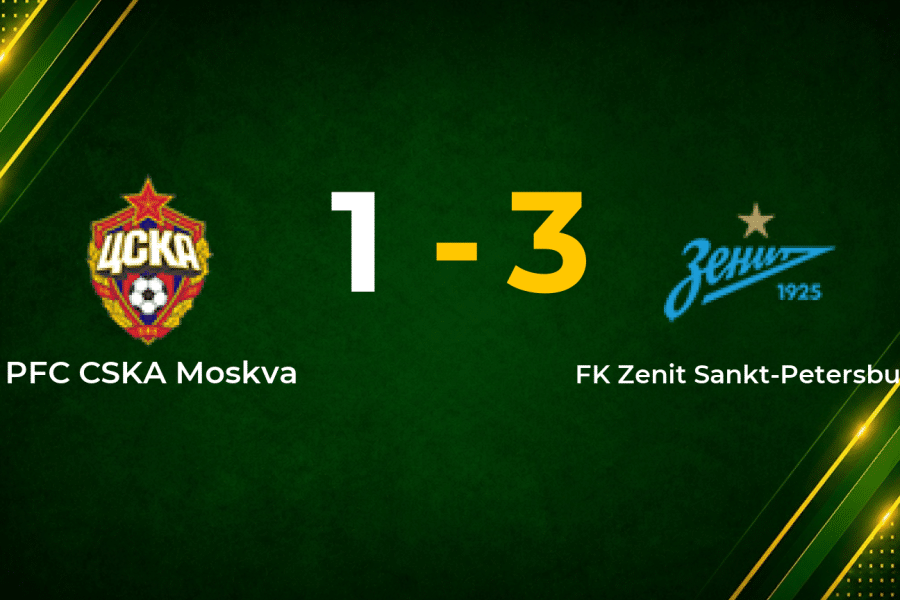Zenit Hit Back to Beat CSKA 3–1 After Early Oblyakov Penalty in RFPL Clash